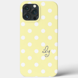 Case-Mate iPhone Case ILY - Je t'aime - Pois & Coeur - Jaune - i