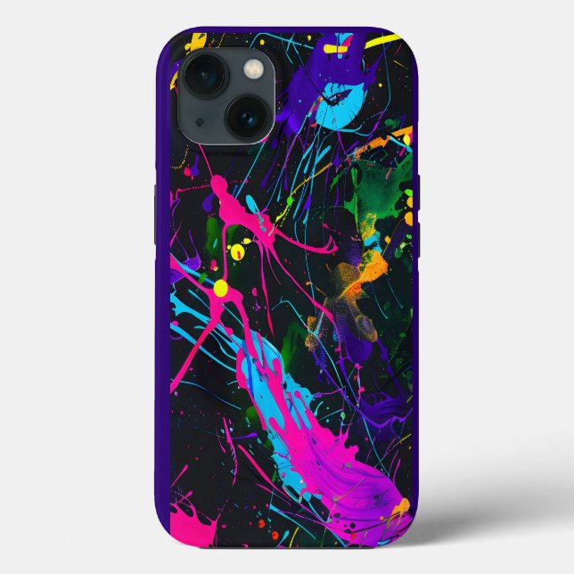 Coques Case-Mate iPhone Image Abstraite de peinture artistique (Verso)