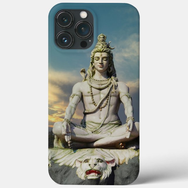 Coques Case-Mate iPhone Image de God Shiva dans la méditation (Verso)