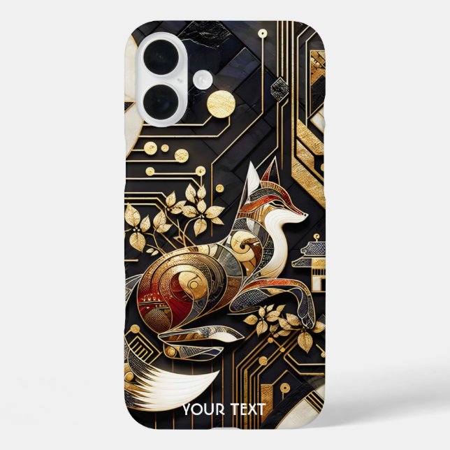 Coques Case-Mate iPhone Imaginaire Abstrait Fox Art (Verso)