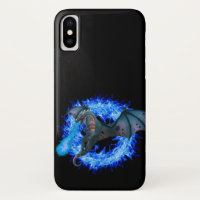 Imaginaire Blue Fire Dragon Flames