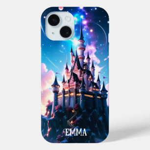 Coque Pour iPhone 15 Imaginaire Castle Nom personnalisé