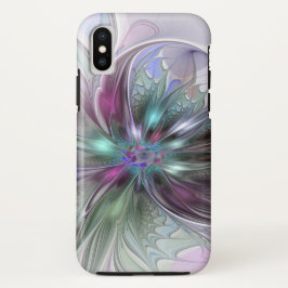 Case-Mate iPhone Case Imaginaire coloré Abstrait Fleur fractale moderne