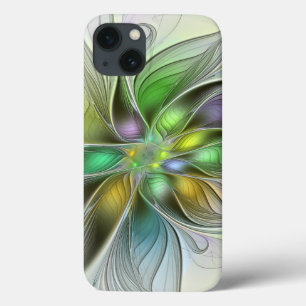 Case-Mate iPhone Case Imaginaire coloré Fleur moderne Abstrait Fractal