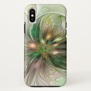 Case-Mate iPhone Case Imaginaire coloré Moderne Fleur Fractale Abstraite