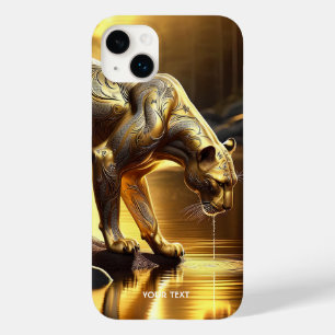 Coque Pour iPhone 14 Plus Imaginaire Cute Panther River Eau