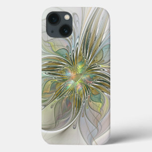 iPhone 13 Coque Imaginaire Floral Fleur Art Fractal Moderne Avec O
