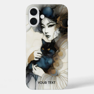 Coques iPhone 16 Plus Imaginaire mignonne japonaise fille chat