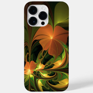 Coque Pour Pour iPhone 14 Pro Max Imaginaire Plante Abstrait rouille verte Brown fra