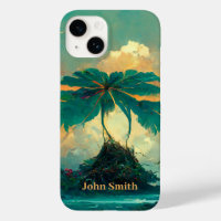 Imaginaire tropical Mer & Palmiers Monogramme