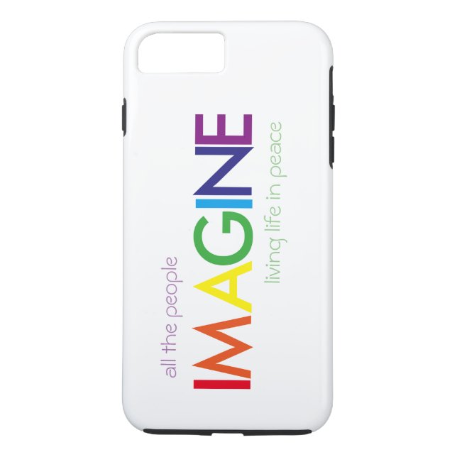 Coques Case-Mate iPhone Imaginez le cas dur plus de l'iPhone 7 (Dos)
