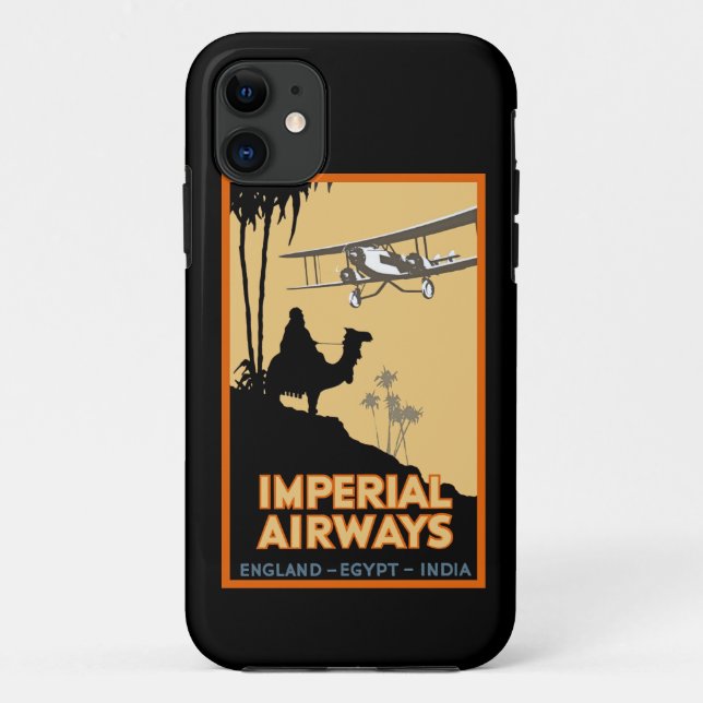 Coques Case-Mate iPhone Imperial Airways ~ Angleterre - Égypte - Inde (Dos)