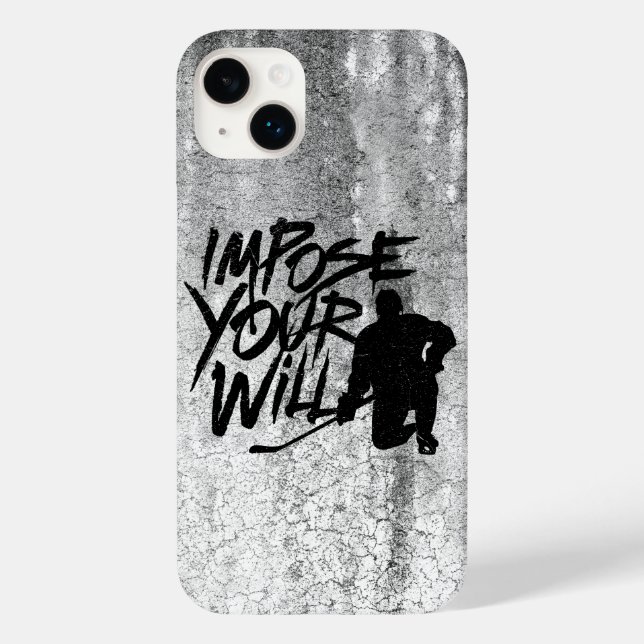 Coques Case-Mate iPhone Imposer votre testament (Hockey) Coque-coque iphon (Verso)
