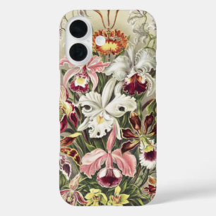 Coques iPhone 16 Impression botanique vintage d'orchidée par Ernst 