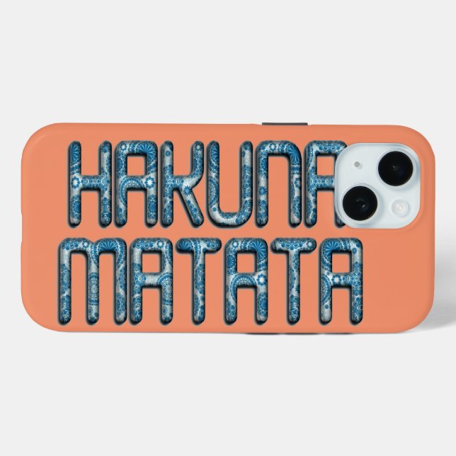 Coques Case-Mate iPhone Impression d'art 3D Hakuna Matata (Verso (horizontal))