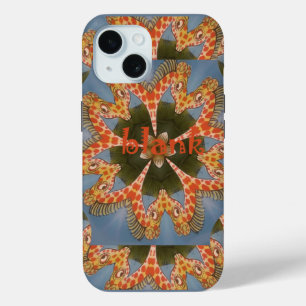 Coque Pour iPhone 15 Impression d'art Abstrait Giraffe