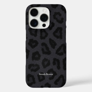 Coques iPhone 16 Pro Impression de panneau noir avec nom