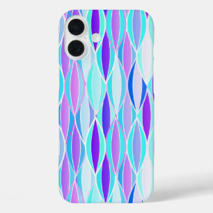 Coques iPhone 16 Plus Impression de ruban de style milieu de siècle - vi