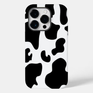 Coque Pour iPhone 14 Pro Impression de vache noire et blanche