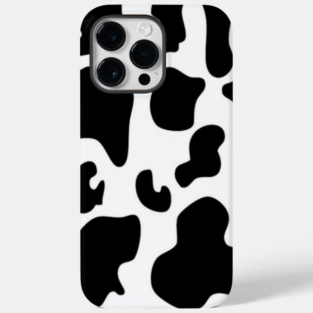 Coques Case-Mate iPhone Impression de vache noire et blanche (Verso)