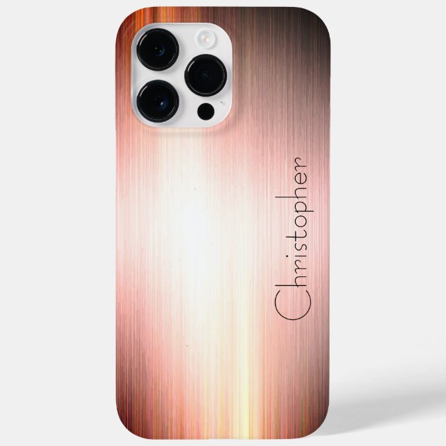 Coques Case-Mate iPhone Impression en acier inoxydable en bronze de titane (Verso)