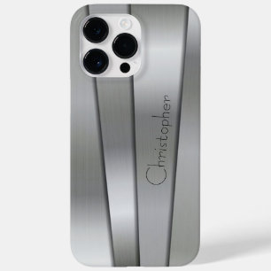 Coque Pour Pour iPhone 14 Pro Max Impression en acier inoxydable titane