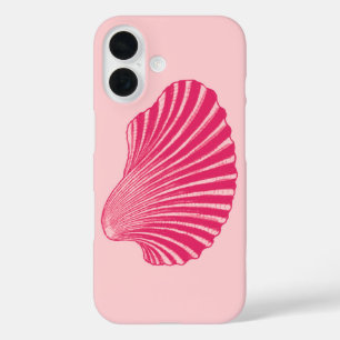 Coques iPhone 16 Impression en bloc de coquille de saint Jacques, F