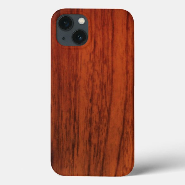 Coques Case-Mate iPhone Impression en bois d'acajou (Verso)