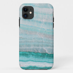 Coque Case-Mate Pour iPhone Impression en pierre de granit turquoise