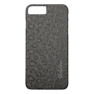 Etui iPhone Case-Mate Impression guépard gris noir cool monogramme
