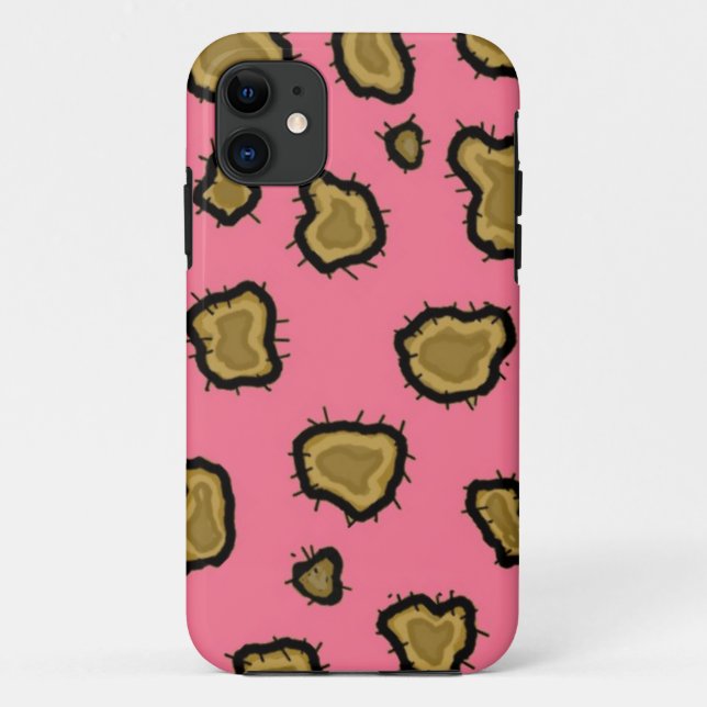 Coques Case-Mate iPhone Impression léopard rose (Dos)