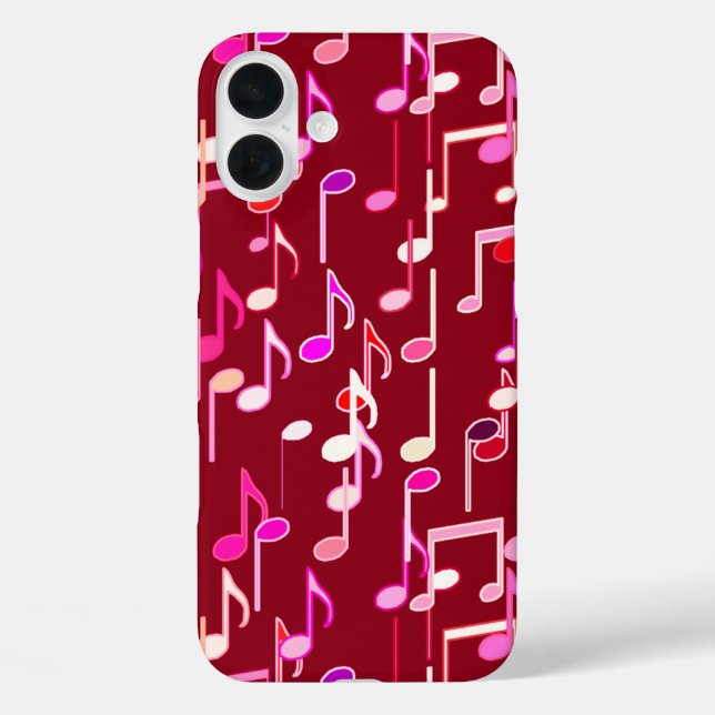 Coques Case-Mate iPhone Impression musicale - bordeaux, multi (Verso)