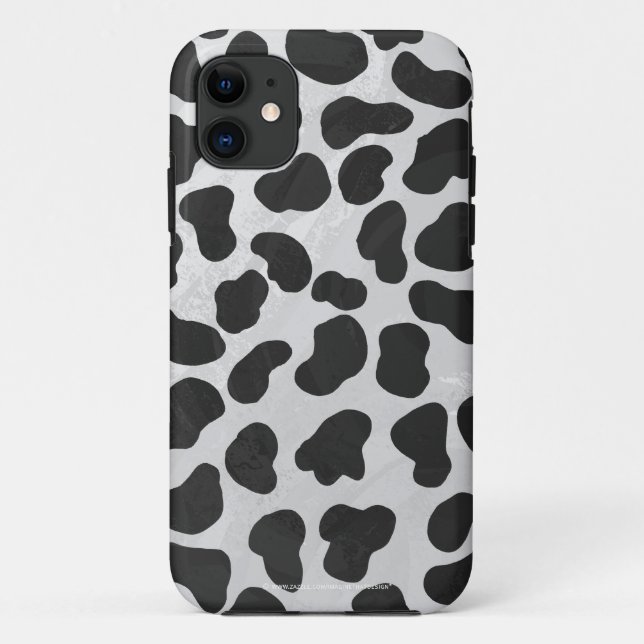 Coques Case-Mate iPhone Impression noire et blanche dalmate (Dos)