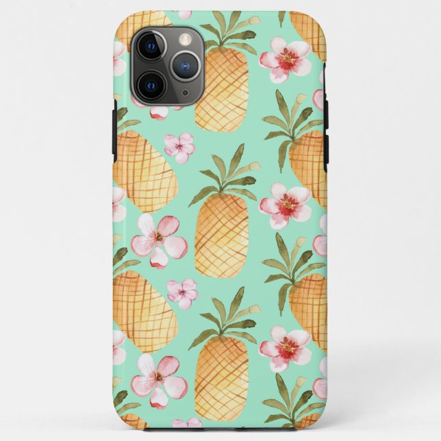 Coques Case-Mate iPhone Impression rétro tropicale sur l'arrière - plan à  (Dos)