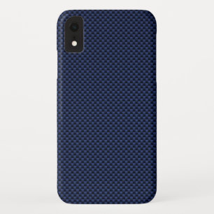 Coques Pour iPhone Impression Royal Blue Carbon Fibre Style Tressage