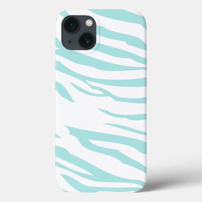 Coques Case-Mate iPhone Impression Sky Blue Zebra (Verso)