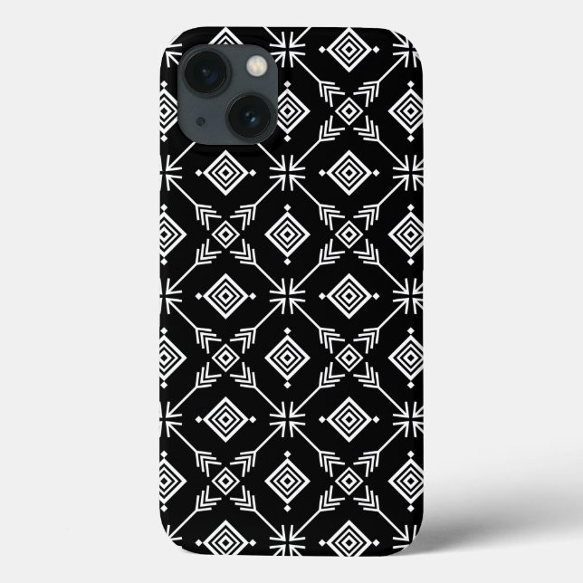 Coques Case-Mate iPhone Impression Tribal Arrow noir et blanc (Verso)