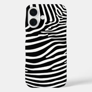 Coques iPhone 16 Imprimé animalier zèbre