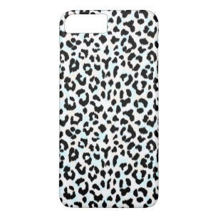 Coques Pour iPhone Imprimé chic guépard noir et blanc