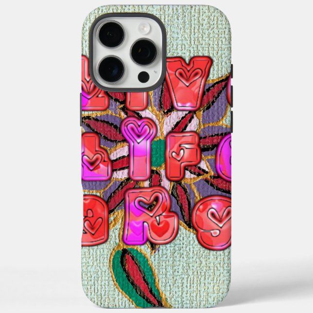 Coques Case-Mate iPhone Imprimer l'art "Live Life Large" (Verso)