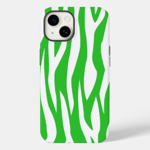 Coque Pour iPhone 14 Imprimer Zèbre vert citron