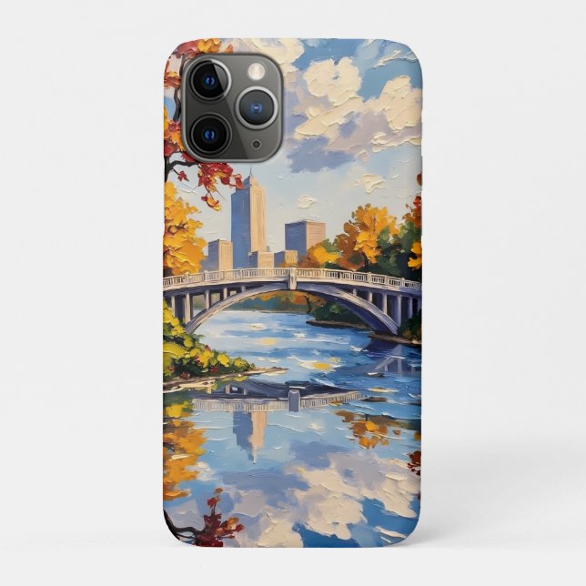 Coques Case-Mate iPhone Indianapolis White Bridge Over the White River  (Dos)