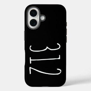 Coques iPhone 16 Indicatif régional patiné 312 (Chicago)