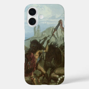 Coques iPhone 16 Indiens d'autrefois, Danse du bison par Karl Bodme