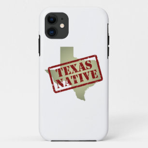 Case-Mate iPhone Case Indigène du Texas embouti sur la carte