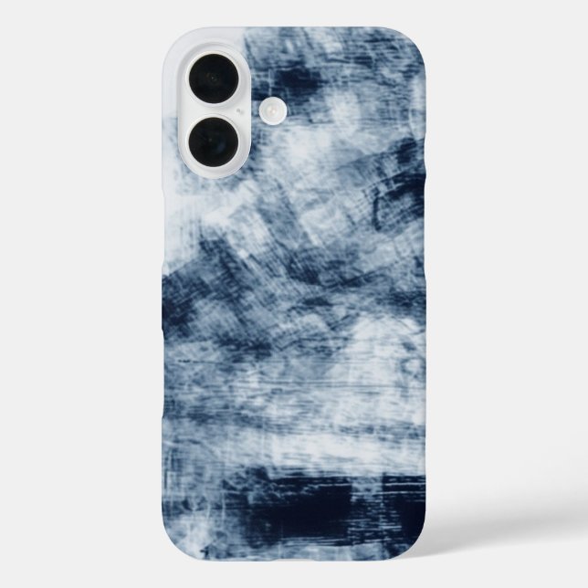 Coques Case-Mate iPhone Indigo Brushstroke Chaos (Verso)