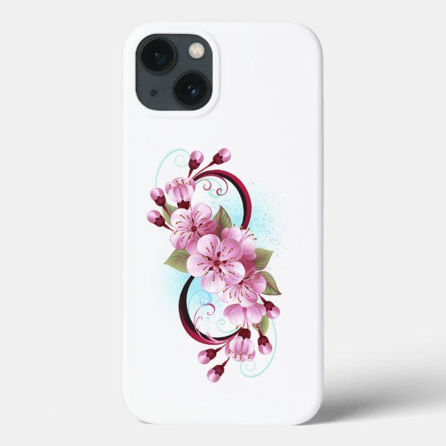 Coques Case-Mate iPhone Infinité avec les fleurs Sakura (Verso)