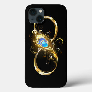 Case-Mate iPhone Case Infinité avec plume de paon doré