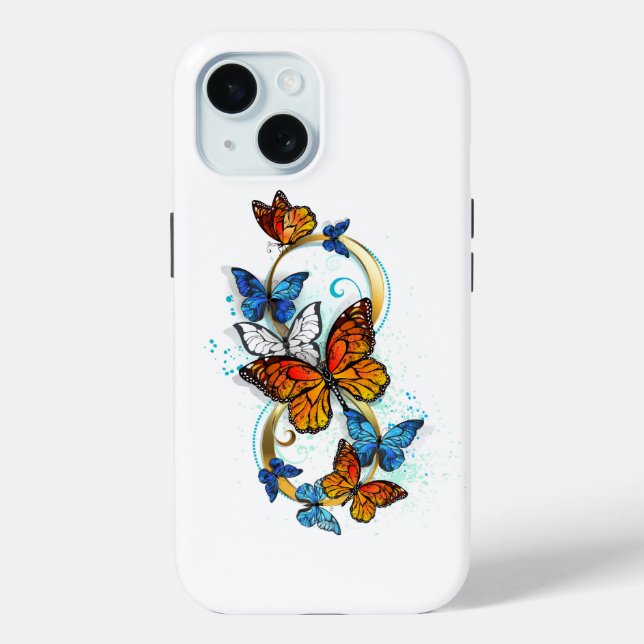 Coques Case-Mate iPhone Infinité de papillons monarques (Verso)