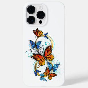 Coque Pour Pour iPhone 14 Pro Max Infinité de papillons monarques